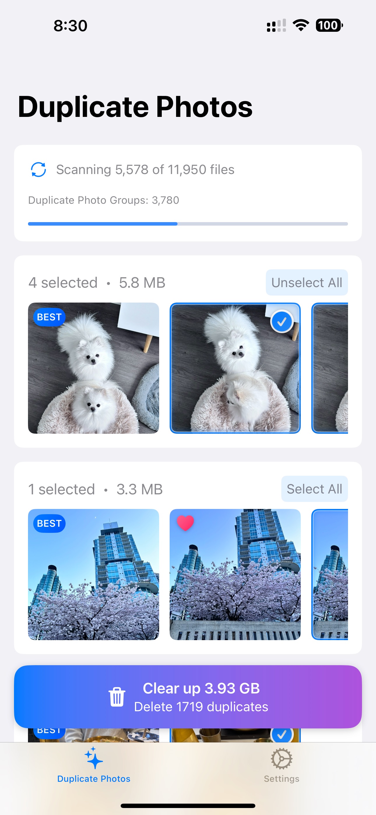 Review step screenshot